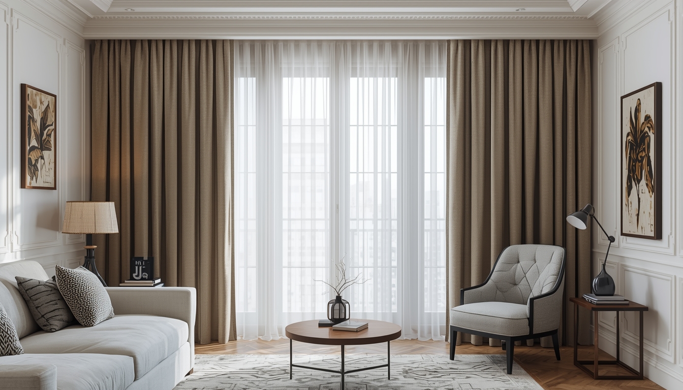 Elegant custom curtains with premium fabrics and finishes